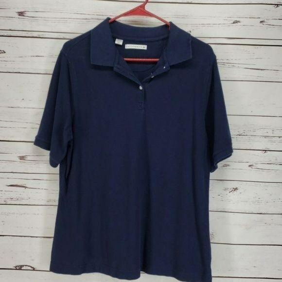 Cutter & Buck Navy Blue‎ Size 1X Short Sleeve Polo - Picture 2 of 5